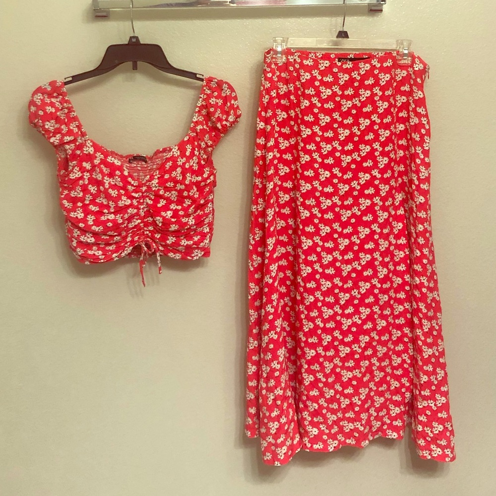 Zara Floral Print 2-piece Set